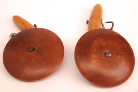 Mysore sandalwood circular cufflinks