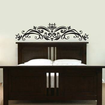 Floral Headboard Wall Decal - emarkiz-com.myshopify.com