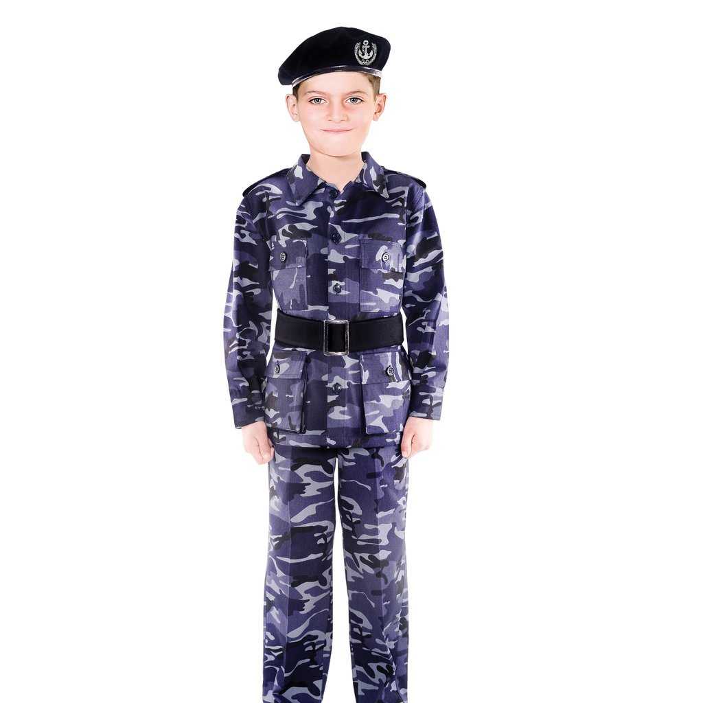 UAE Military Blue Uniform Kids Costume | Emarkiz.com