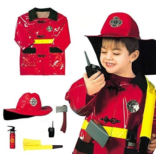 Kids Firefighter Fireman Costume Set