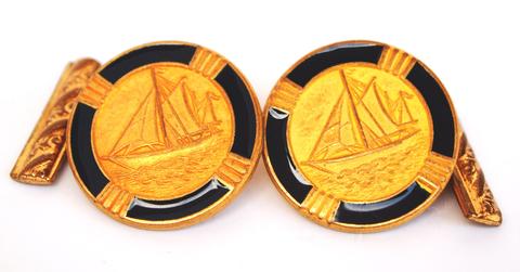 British Naval Button cufflinks